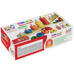 Gökkuşağı Sayma Diskleri (Kademeli Boncuk Sıralama)