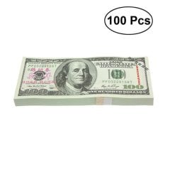 Eğitim Parası 80 Ad Dolar Euro (Geçersiz Kağıt Banknotları) 100 Euro