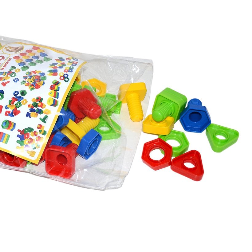 Somun Civata 64 Parça (Poşetli Vida) Geometrik Lego