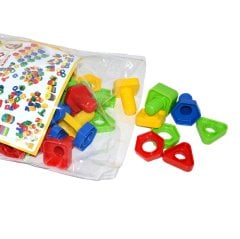 Somun Civata 64 Parça (Poşetli Vida) Geometrik Lego