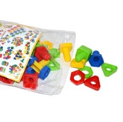 Somun Civata 64 Parça (Poşetli Vida) Geometrik Lego