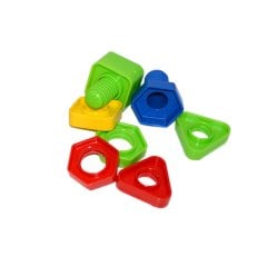 Somun Civata 64 Parça (Poşetli Vida) Geometrik Lego