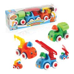 CONSTRUCTION VECHILES 3'Lü (Eğitici Araba)