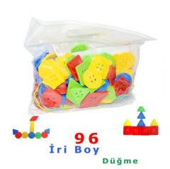 İpli Geometrik Düğmeler 96 Adet