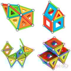 Geomag Supercolor Panels 78 Parça Manyetik Zeka Oyunu Çubukları (Mıknatıslı) Orijinal 379