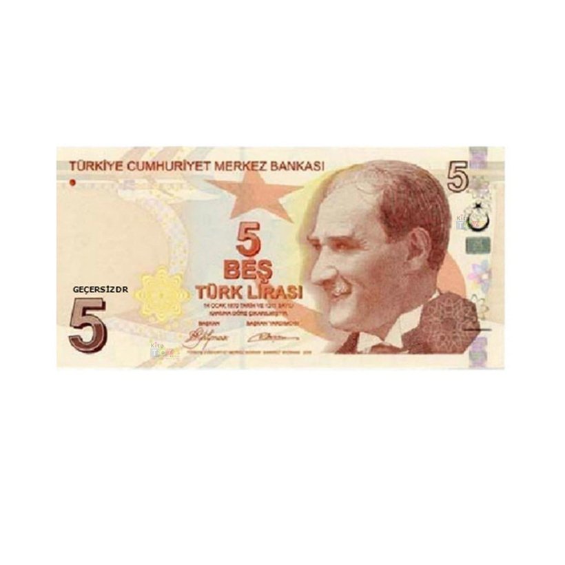 Eğitim Parası 80 Ad Türk Lirası (Sahte Kağıt Banknot) 5 ₺