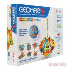 Geomag Supercolor Panels 52 Parça Manyetik Zeka Oyunu Çubukları (Mıknatıslı) Orijinal 378 Renkli