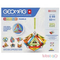 Geomag Supercolor Panels 52 Parça Manyetik Zeka Oyunu Çubukları (Mıknatıslı) Orijinal 378 Renkli