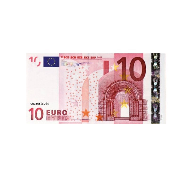 Eğitim Parası 80 Ad Dolar Euro (Geçersiz Kağıt Banknotları) 10 Euro