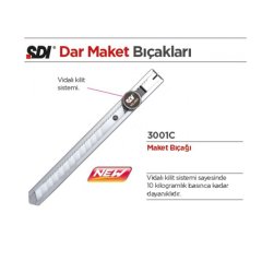 SDI Maket Bıçağı DAR-Metal Gövde 3001C Bıçak