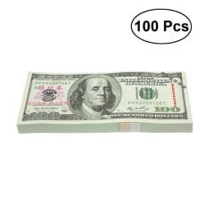 Eğitim Parası 80 Ad Dolar Euro (Geçersiz Kağıt Banknotları) 100 Dolar
