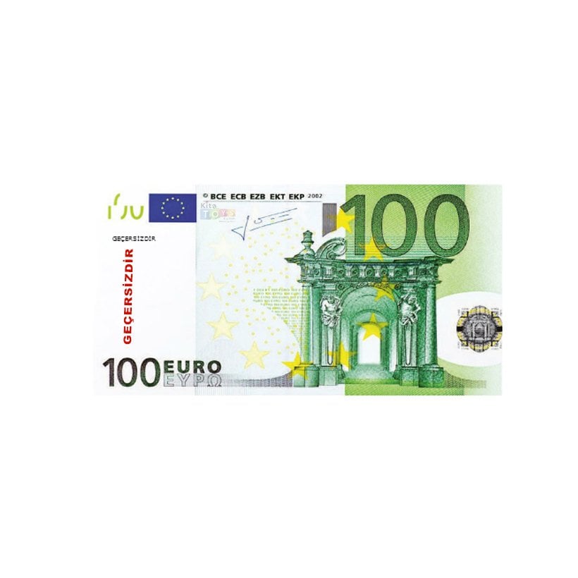 Eğitim Parası 80 Ad Dolar Euro (Geçersiz Kağıt Banknotları) 100 Euro