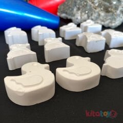 Taş Boyama Seti 12 Adet Sevimli HAYVANLAR (Sağlam Taş Tozu Objeleri) Sanat Aktivite