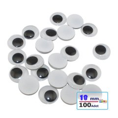 18 mm Oynar Göz 100'Lü (Kırtasiye Ürünü)