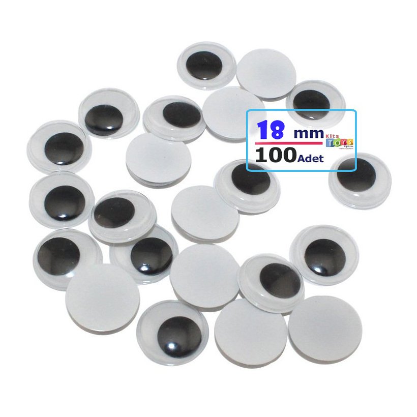 18 mm Oynar Göz 100'Lü (Kırtasiye Ürünü)