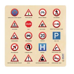 Trafik İşaretleri Ahşap Puzzle