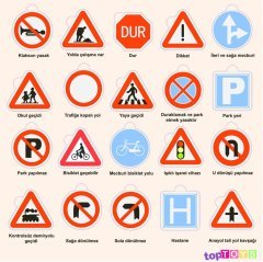 Trafik İşaretleri Ahşap Puzzle