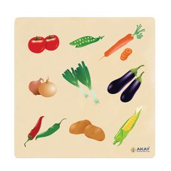 Ahşap Puzzle Sebzeler