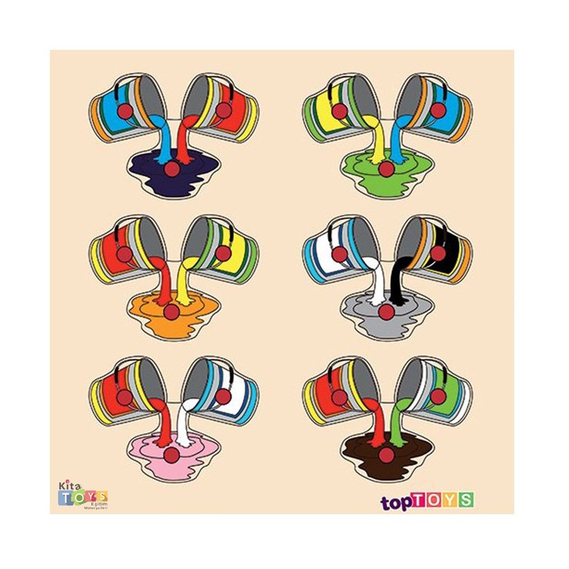 Ahşap Puzzle Renkler (Renklerin Oluşumu)
