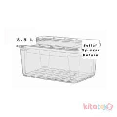Oyuncak Kutusu-Elite Saklama Sepeti 8.5 L Şeffaf