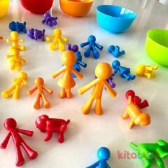 Aile Aktarma Seti 44 Parça (Kase Cımbız Maşa) Montessori 4202