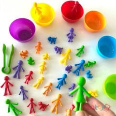 Aile Aktarma Seti 44 Parça (Kase Cımbız Maşa) Montessori 4202