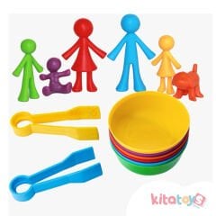 Aile Aktarma Seti 44 Parça (Kase Cımbız Maşa) Montessori 4202