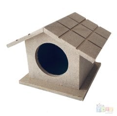 Ahşap Kuş Yuvası-Evi (Küçük Boyama Objeleri)