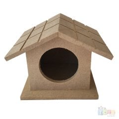 Ahşap Kuş Yuvası-Evi (Küçük Boyama Objeleri)