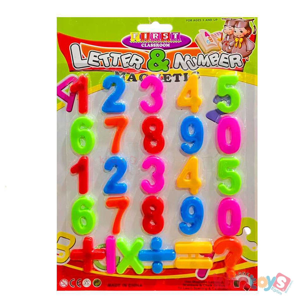 Mıknatıslı Rakamlar 26 p (Sayılar) Eğitici Manyetikli Oyuncak Materyal
