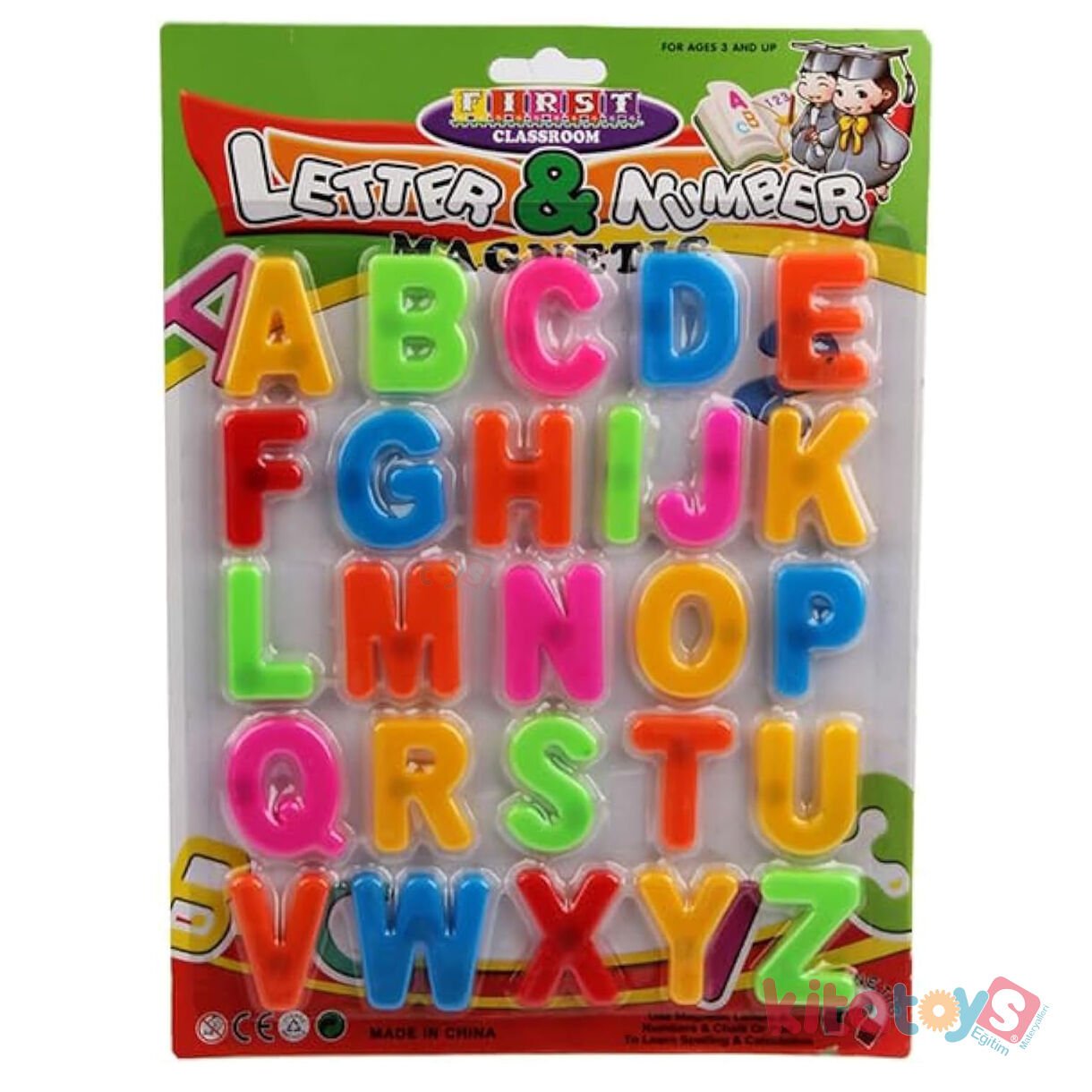 Mıknatıslı Harfler 26 p (Manyetikli Alfabe) Magnet Eğitici Oyuncak