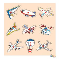 Hava Taşıtları Ahşap Puzzle