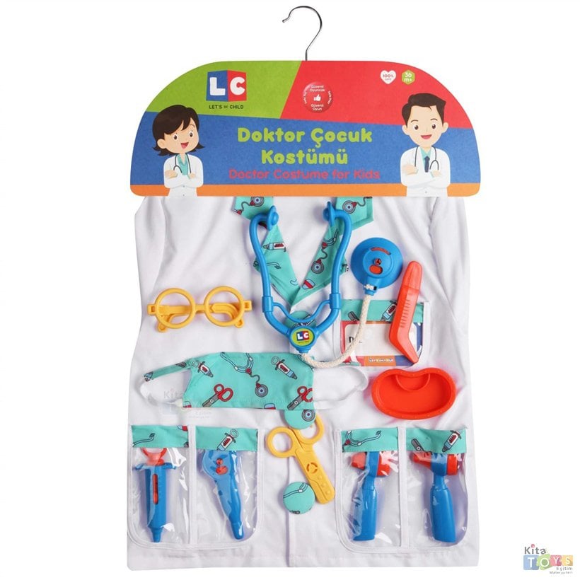 Doktor Kostümü ve Aletleri Seti 30896 LC Enfal Çocuk Mavi