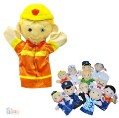 İtfaiye Peluş El Kuklası (Meslekler Kuklaları)