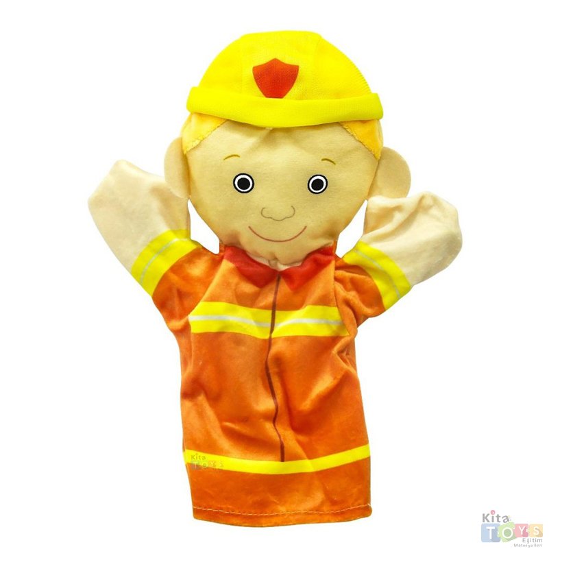 İtfaiye Peluş El Kuklası (Meslekler Kuklaları)