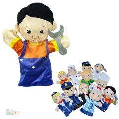 Tamirci El Kuklası Pelüş (Meslekler Kuklaları)