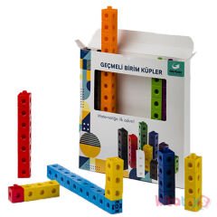 Geçmeli Birim Küpleri 100 Parça (Çok Amaçlı Matematik Cubes) Gürbüz