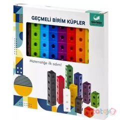 Geçmeli Birim Küpleri 100 Parça (Çok Amaçlı Matematik Cubes) Gürbüz