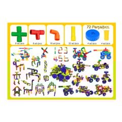 Tekerlekli Borular 72 Parça Lego (Yapı Oyuncakları)
