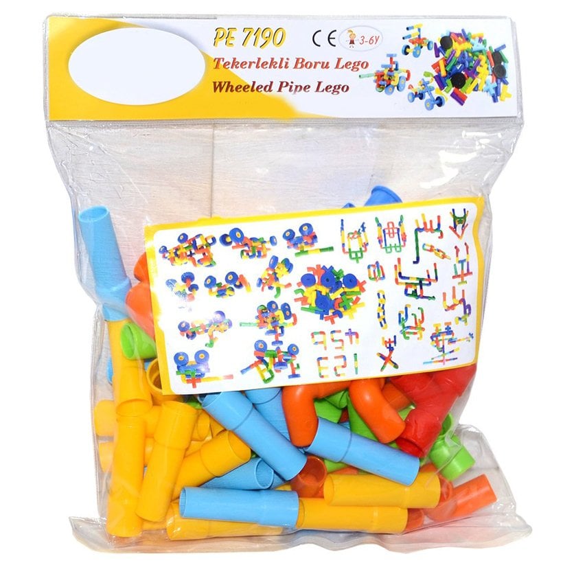 Tekerlekli Borular 72 Parça Lego (Yapı Oyuncakları)