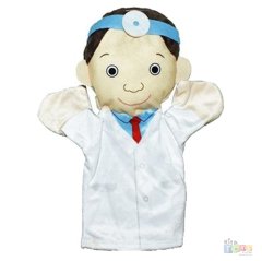 Doktor El Kuklası-Peluş (Meslek Kuklaları)