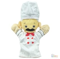 Aşçı El Kuklası-Peluş (Meslek Kuklaları)