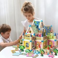 Mimari Yapı Blokları 268 Parça (Ahşap İnşa Lego Oyuncakları) 2102103
