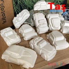 3D Arabalar Taş Boyama Seti 12 Adet  (Sağlam Taş Tozu Araçlar) Sanat