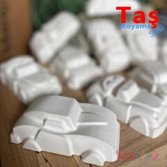 3D Arabalar Taş Boyama Seti 12 Adet  (Sağlam Taş Tozu Araçlar) Sanat